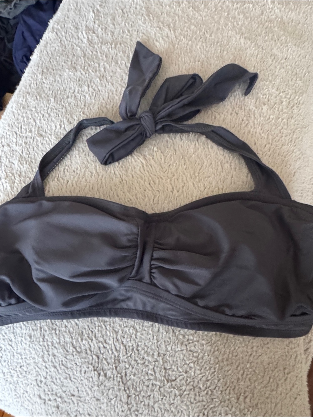 Athleta Black and Light Yellow Swim Top